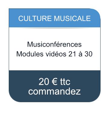 Culture Musicale / Modules vidéos 21 à 30